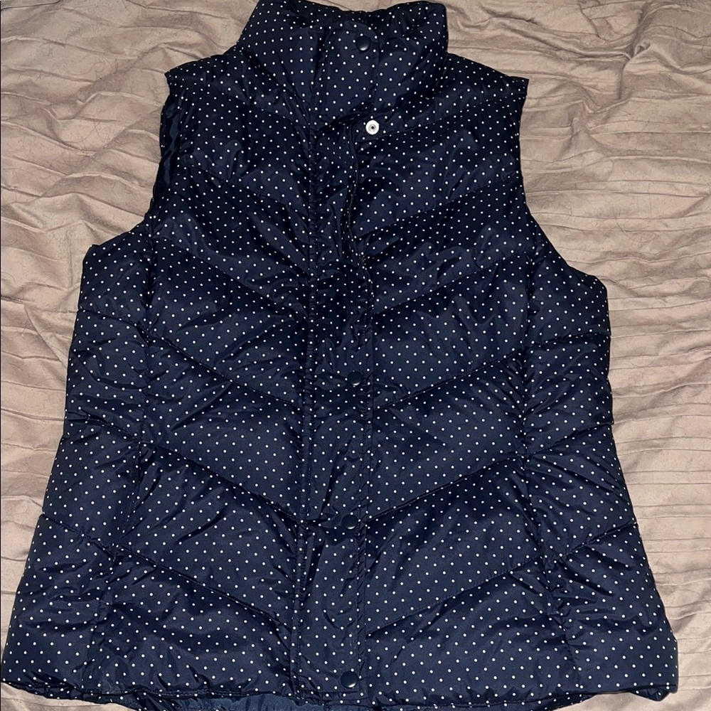 GAP Navy Polka Dot Vest